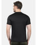 Rockit Black Round Neck Regular Fit T-Shirt
