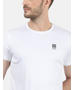 Rockit White Round Neck Regular Fit T-Shirt