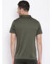 Rockit Forest Green Collar Regular Fit T-Shirt