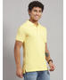 Rock.it Cotton Blend Yellow Solid T-Shirt