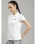 Rock.it Polyester Blend White Solid T-Shirt