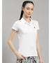 Rock.it Polyester Blend White Solid T-Shirt