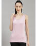 Rock.it Polyester Blend Mauve Solid Top