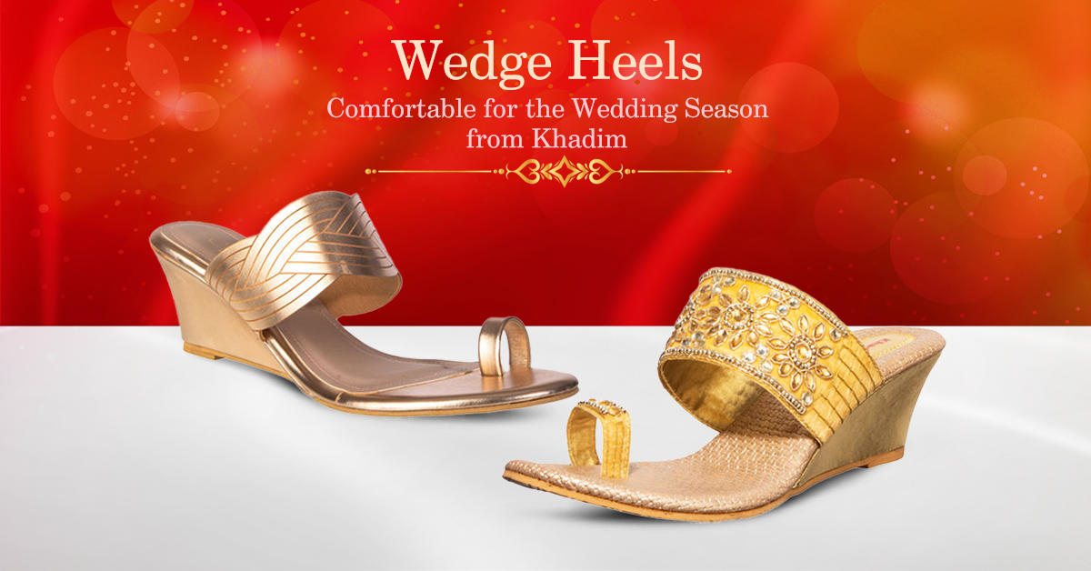 Wedge Heels Comfortable for the Wedding Season from Khadim