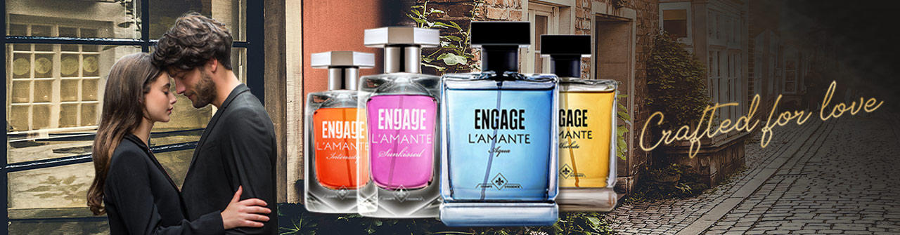 Engage Moments Luxury Perfume Gift Box for Men - L'amante Aqua EDT, 100ml