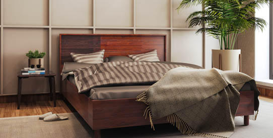 Wooden Queen Size Bed