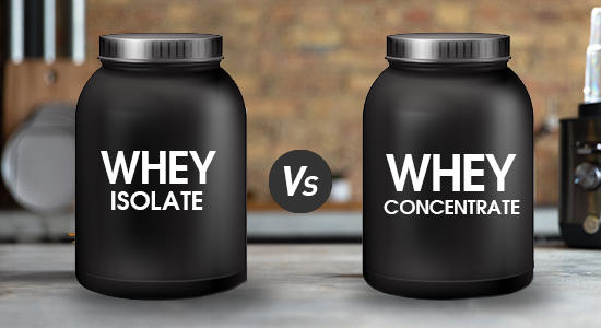 The difference between whey protein isolate and concentrate