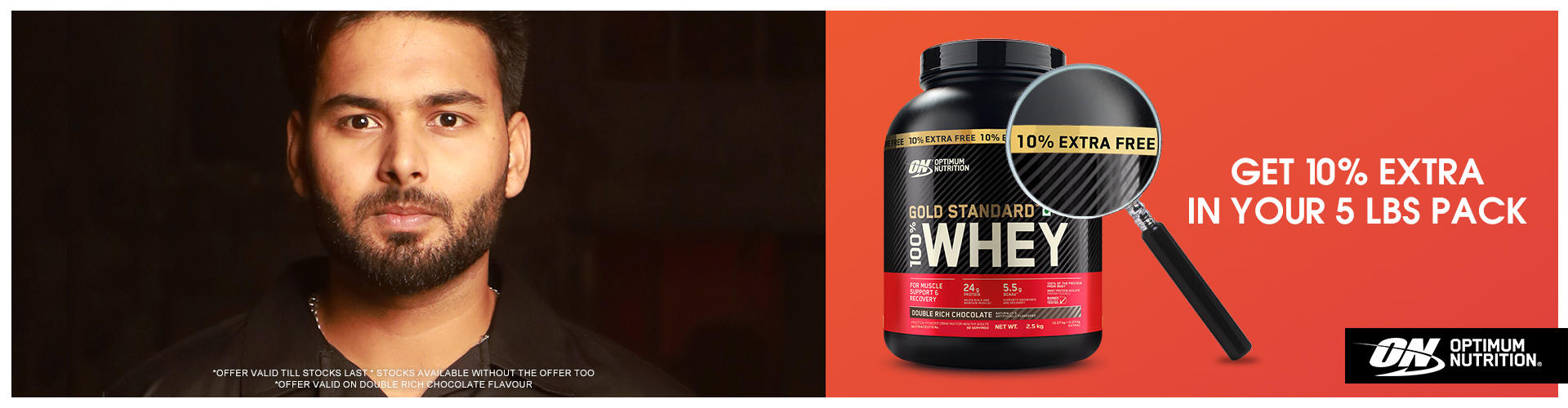 Optimimum Nutrition - Get 10% Extra in your 5LBS Pack