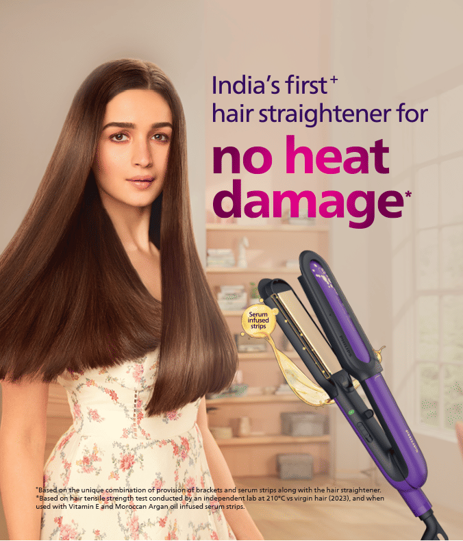Buy Philips Hair Straighteners with No Head Damage Online at Philips